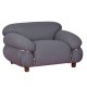 OLYMPIA 1 SEAT SOFA UPHOLSTERED IN SHERPA FABRIC