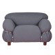 OLYMPIA 1 SEAT SOFA UPHOLSTERED IN SHERPA FABRIC