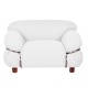 OLYMPIA 1 SEAT SOFA UPHOLSTERED IN SHERPA FABRIC