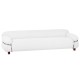 OLYMPIA 3-SEAT SOFA UPHOLSTERED IN SHERPA FABRIC