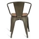 Industrial chair Bistro Wood Armchair