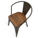 Industrial chair Bistro Wood Armchair