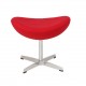 Ottoman Replica of the Egg Chair in Cashmere by designer Arne Jacobsen