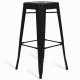 Industrial white stool Bistro Matt 76CM