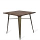 Industrial table Bistro Dark Legs Antique