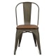 Industrial chair Bistro Wood Antique