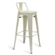 Industrial stool Metal Wide Bistro Matte