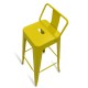 Industrial stool Metal Wide Bistro Matte