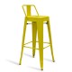 Industrial stool Metal Wide Bistro Matte