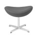 Ottoman Replica of the Egg Chair in Cashmere by designer Arne Jacobsen