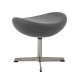 Ottoman Replica of the Egg Chair in Cashmere by designer Arne Jacobsen