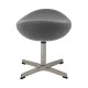 Ottoman Replica of the Egg Chair in Cashmere by designer Arne Jacobsen