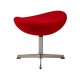 Ottoman Replica of the Egg Chair in Cashmere by designer Arne Jacobsen