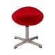 Ottoman Replica of the Egg Chair in Cashmere by designer Arne Jacobsen