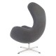 Replica Egg Chair with Footstool by designer Arne Jacobsen