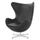 Leather Egg Chair Replica by designer Arne Jacobsen