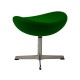 Ottoman Replica of the Egg Chair in Cashmere by designer Arne Jacobsen