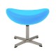 Ottoman Replica of the Egg Chair in Cashmere av designern Arne Jacobsen