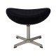 Ottoman Replica of the Egg Chair in Cashmere by designer Arne Jacobsen