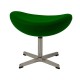 Ottoman Replica of the Egg Chair in Cashmere by designer Arne Jacobsen