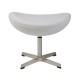 Ottoman Replica of the Egg Chair in Cashmere by designer Arne Jacobsen