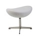 Ottoman Replica of the Egg Chair in Cashmere by designer Arne Jacobsen