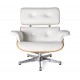 Eames Lounge chair replica with chrome foot by Charles & Ray Eames