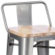 Industrial stool Bistro LB Style Wood