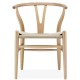 Replica of the high-end Wishbone CH24 Scandinavian chair in beech wood