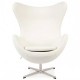 Leather Egg Chair Replica by designer Arne Jacobsen