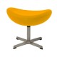 Ottoman Replica of the Egg Chair in Cashmere by designer Arne Jacobsen