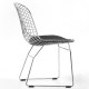 Chrome Bertoia chair replica by Harry Bertoia