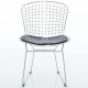 Chrome Bertoia chair replica by Harry Bertoia