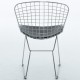 Chrome Bertoia chair replica by Harry Bertoia