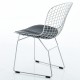 Chrome Bertoia chair replica by Harry Bertoia