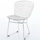 Chrome Bertoia chair replica by Harry Bertoia