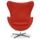 Leather Egg Chair Replica by designer Arne Jacobsen