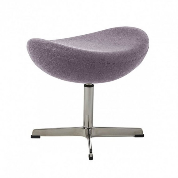 Ottomaanse replica van de Egg Chair in kasjmier door ontwerper Arne Jacobsen