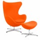 Replica Egg Chair with Footstool by designer Arne Jacobsen