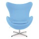 Replica Egg Chair with Footstool by designer Arne Jacobsen