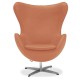 Leather Egg Chair Replica by designer Arne Jacobsen