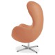 Leather Egg Chair Replica by designer Arne Jacobsen