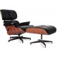 Replica armchair Eames Lounge Chair premium version in Aniline Leather and palissander wood by Charles & Ray Eames