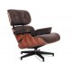 Replica armchair Eames Lounge Chair premium version in Aniline Leather and palissander wood by Charles & Ray Eames