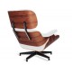 Replica armchair Eames Lounge Chair premium version in Aniline Leather and palissander wood by Charles & Ray Eames