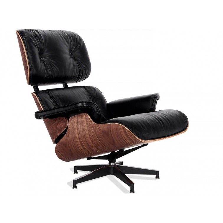 getrouwd Makkelijk te begrijpen Avonturier Eames Lounge Chair Replica gemaakt van aniline leer - Moderne fauteuil