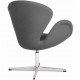 Réplica de la silla Swan en cachemir de Arne Jacobsen