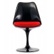 Replica of the Tulip Chair all black by famous designer Eero Saarinen