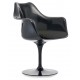 Replica of the Tulip Arms chair totally black with cushion