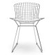 Replika židle Bertoia "High Quality" z chromové oceli od slavného designéra Hans J. Wegner